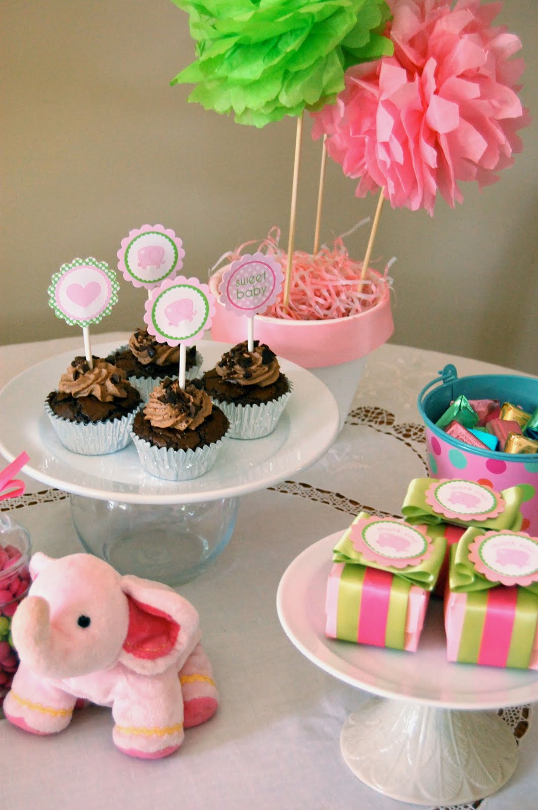 Real Party: Pink Elephant Baby Shower — Frog Prince Paperie