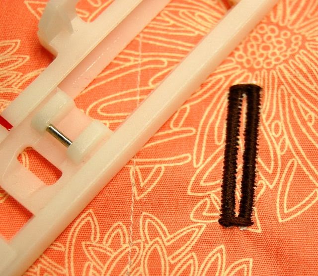 Stitchery! Sewing Machine Attachments, Needle, and Thread Sewing a Corded Buttonhole