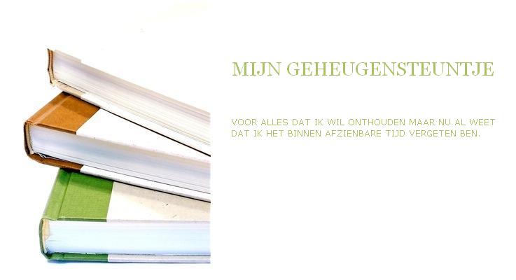 Mijn geheugensteuntje