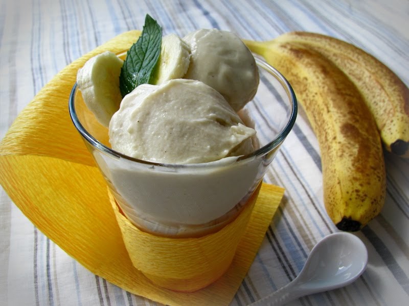 Docinho De Banana Com Leite Em Pó Fit Temperarte: Sorvete de banana com leite condensado