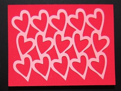 rows of hearts