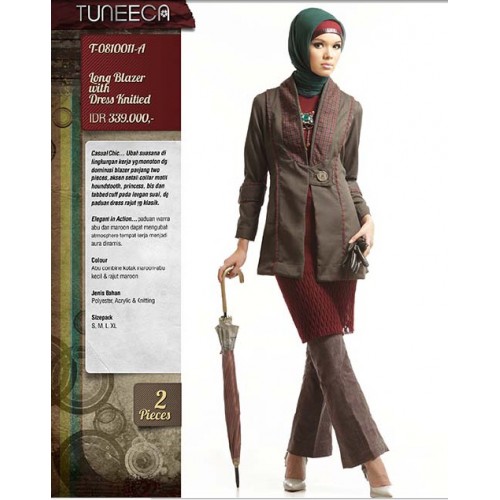 blazer muslimah