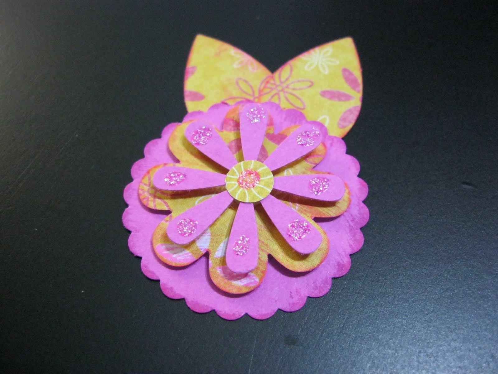 My Divine Inspiration Paper Flowers made with punches