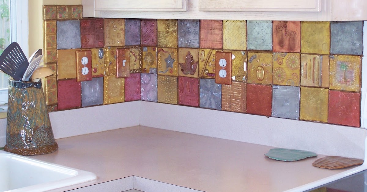 Natural clay works More Polymer Clay backsplash