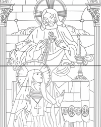 Sacred Heart of Jesus Coloring Page