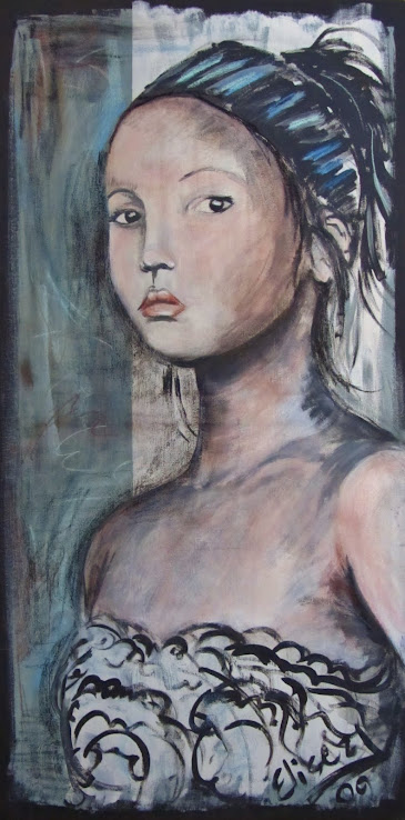 PAINTING-THAT LOOK YOU GIVE ME!!!!! Acrylic on canvas-18x36