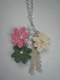 CROCHET FLOWER CHARM BAG TUTORIAL #crochet #crochetflower #crochettutorial  