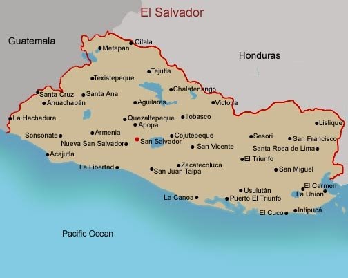Proyecto Vida Nueva: Mapa Territorial, El Salvador