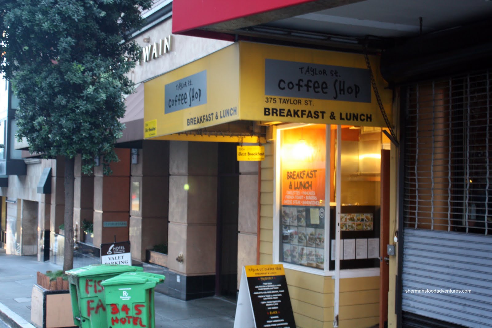 Sherman's Food Adventures Taylor Street Coffee Shop