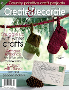 I designed a snowman for the January issue of Create and Decorate magazine!