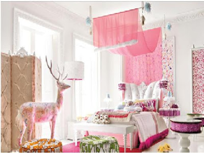 FACHADAS DE CASAS Y CASAS POR DENTRO: Increíble Diseño de Dormitorio Rosado