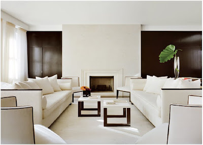 decora y disena: Decoración de Salas Modernas en Blanco y Negro