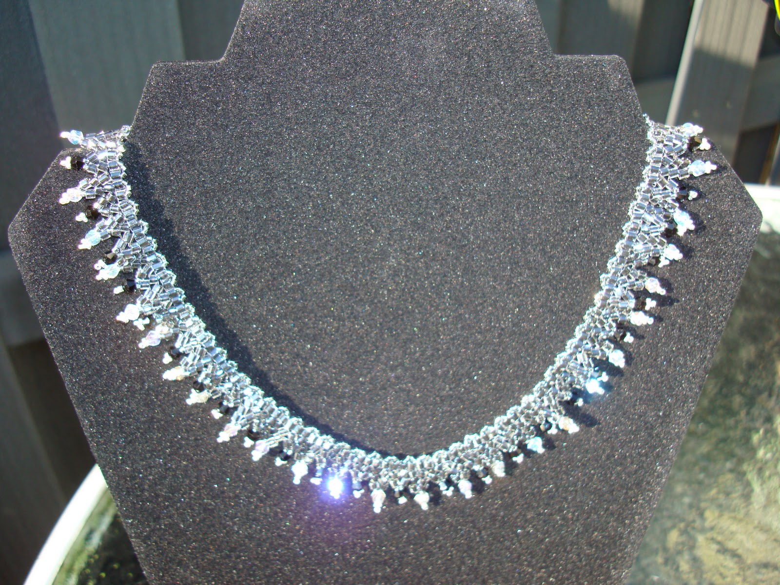 Ceebees Treasures: ketting in herringbone stitch