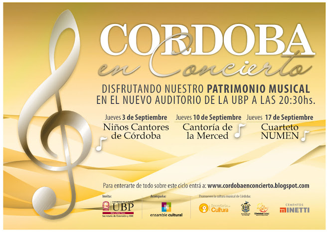 Convocados como protagonistas del patrimonio musical de Córdoba: