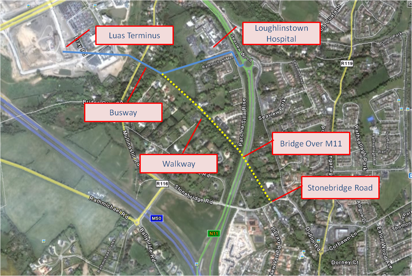 A Cherrywood Luas to Shankill Walkway, Cycle Way (and Busway) SIFTIE