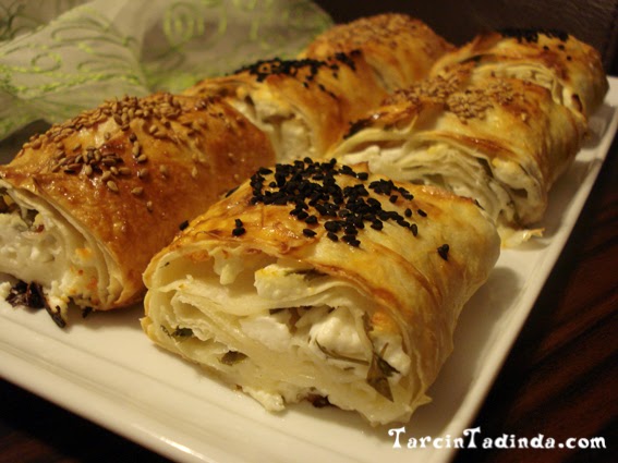 peynirli rulo börek Tarçın Tadında pratik+hızlı+kolay yemek