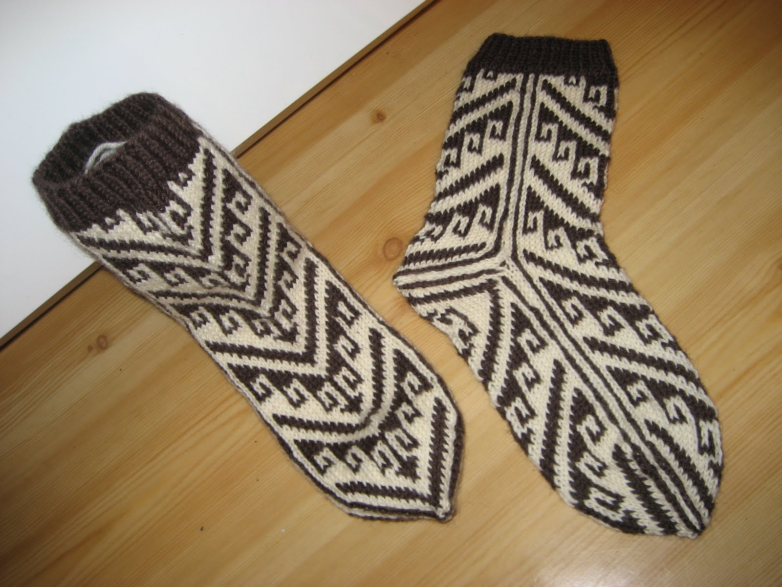 Strikkede Russesokker Bilde