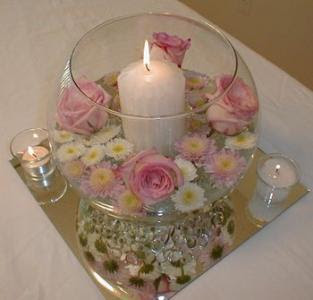 ideas de centros de mesa para presentacion de 3 anos