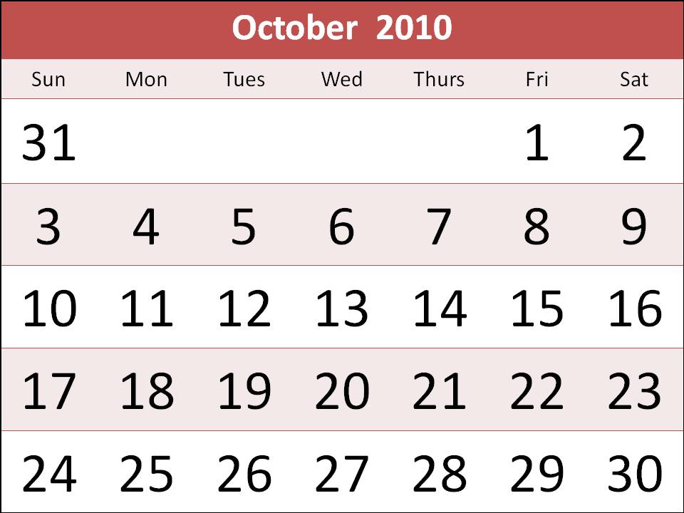 printable calendars 2010. printable calendar 2010