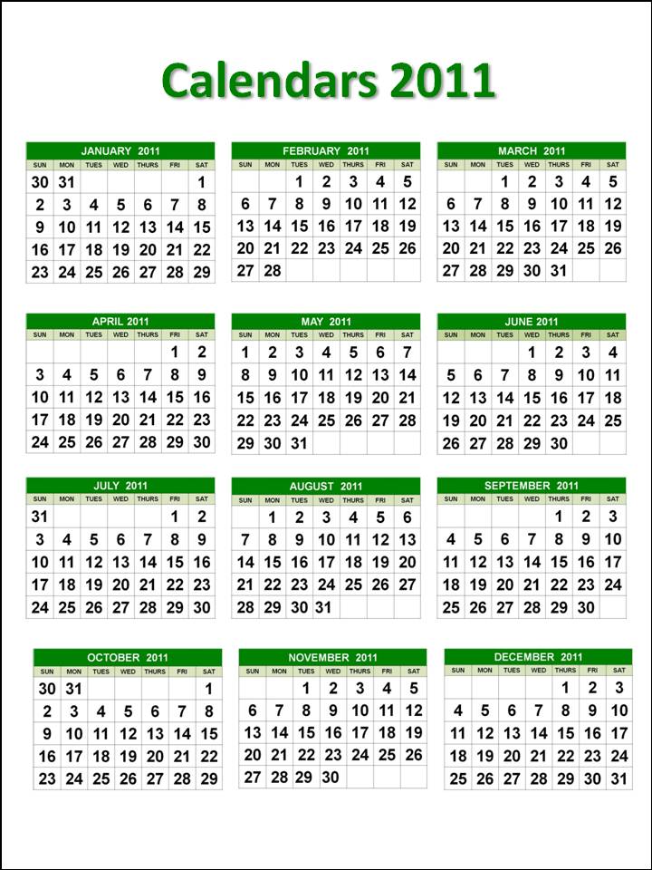 annual calendar 2011 one page. 13th april 2011 12 25 go to