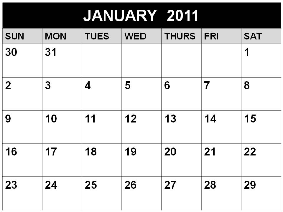 free printable blank calendars 2011. free printable blank calendars