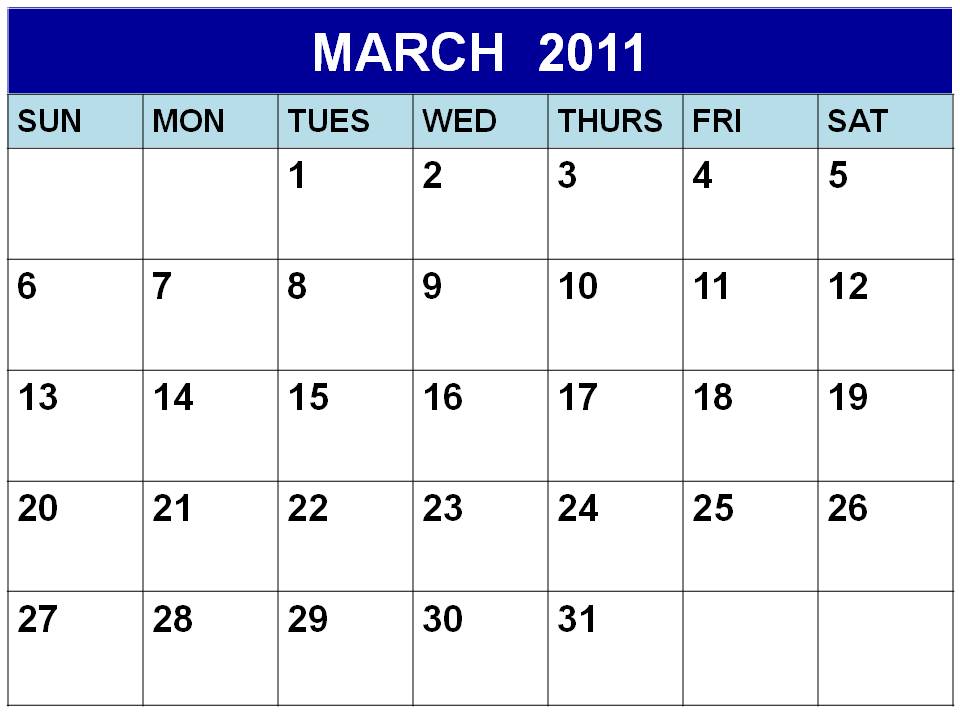 free printable blank calendars 2011. free printable calendars 2011