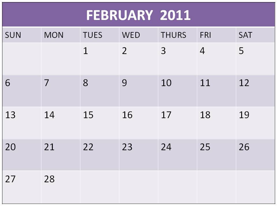 Feb Calendar 11