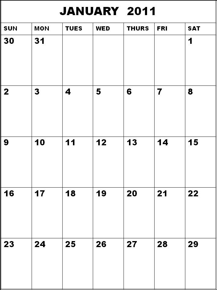blank january 2011 calendar. lank january 2011 calendar.
