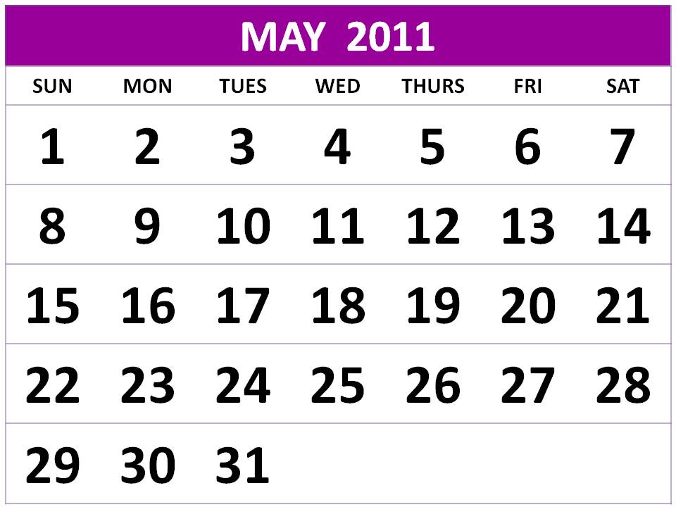 May+month+2011+calendar