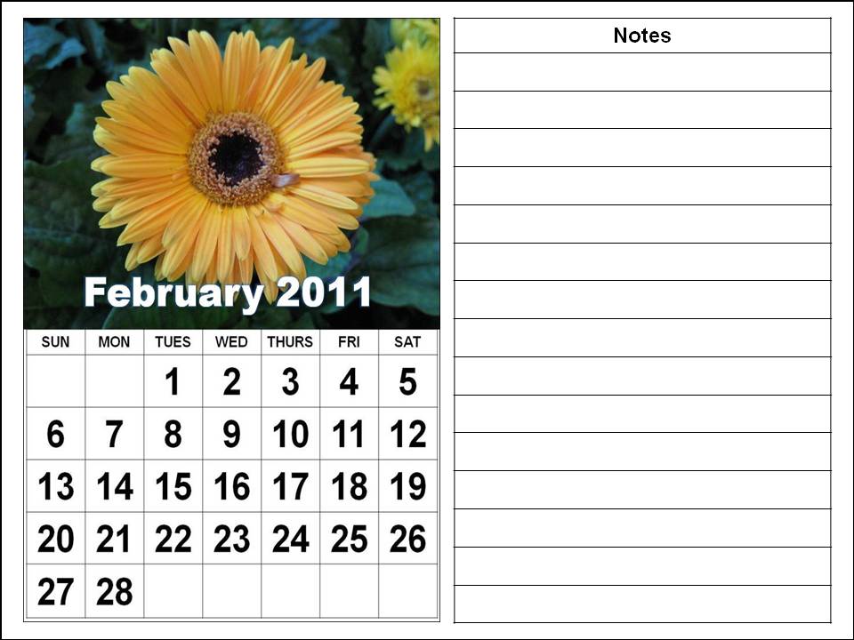 Windows, word monthly calendar