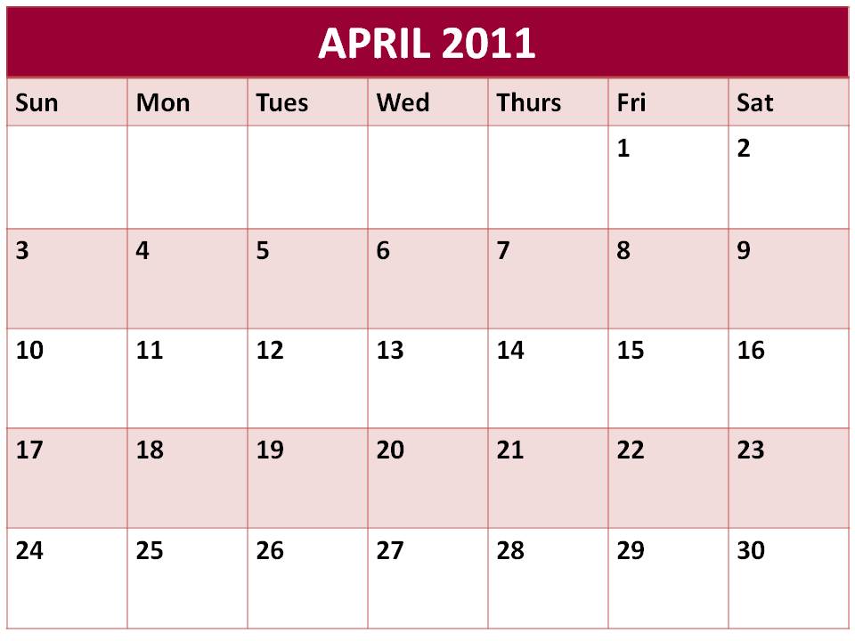 blank calendar template 2011. calendar template 2011