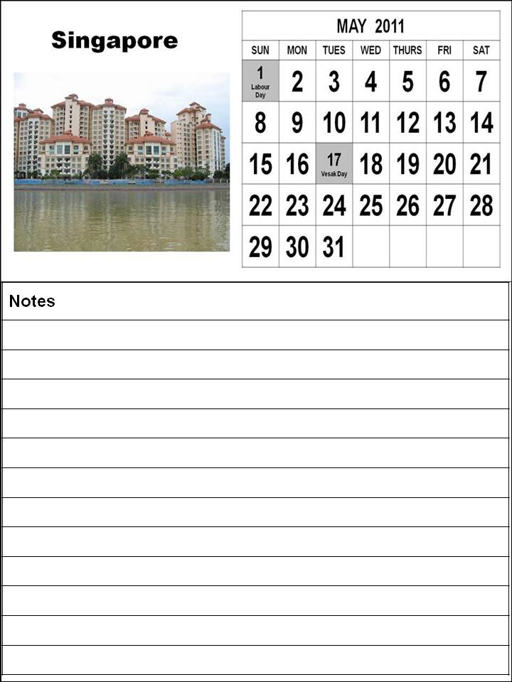2011 annual calendar template. the annual calendar with