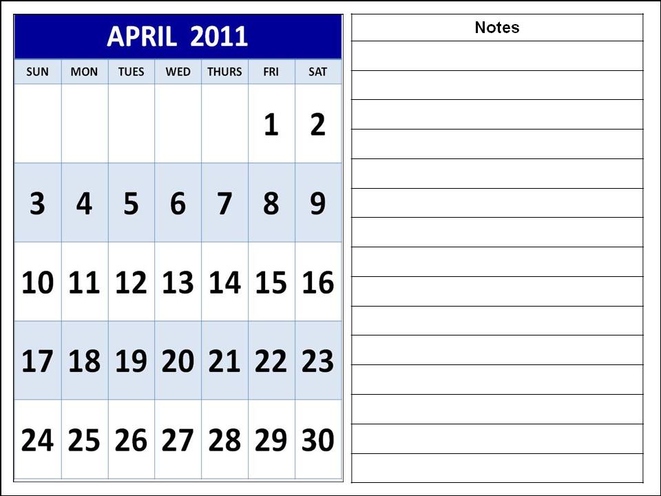 2011 calendar printable april. printable april 2011 calendar