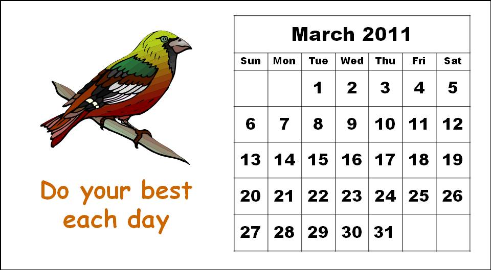 calendar for 2011 march. calendar for 2011 march.