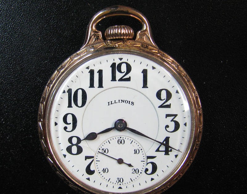 6POSITIONS Illinois Watch Co 21J 60 Hour Bunn Special Pocket Watch
