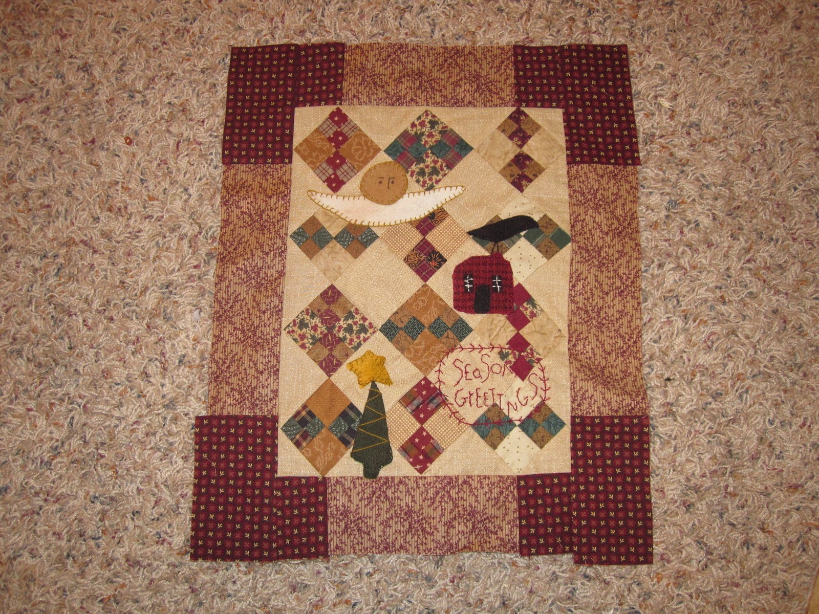 Primitive Quilt Crane