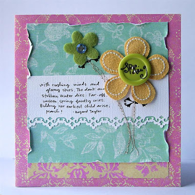 Rub on sayings: Spring Fling
