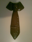 Linda gravata de chocolate para seu pai.
