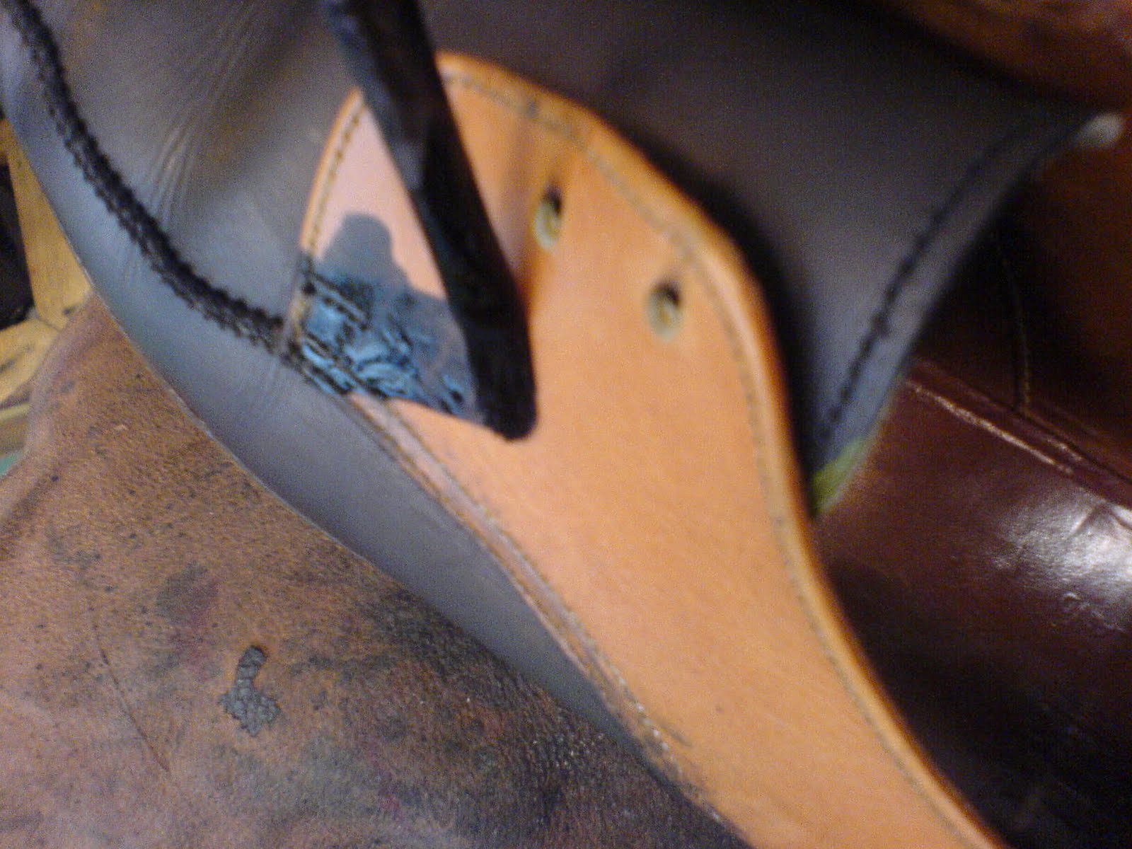 chaussure vernis craquelé