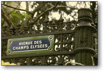 Champs Elysees Sign