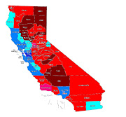 . map of California. http://uselectionatlas.org/RESULTS/ 2008 results (california baselines)