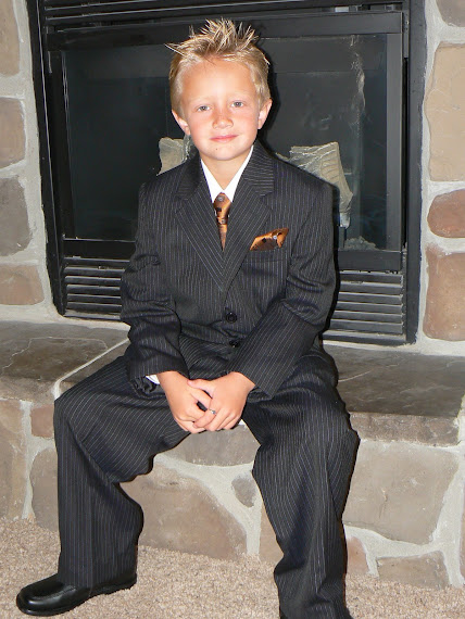 Daxton in his first suit