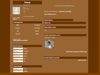 Plain Default Myspace Layouts