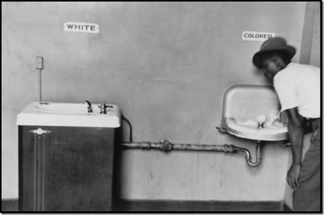 black drinking fountain