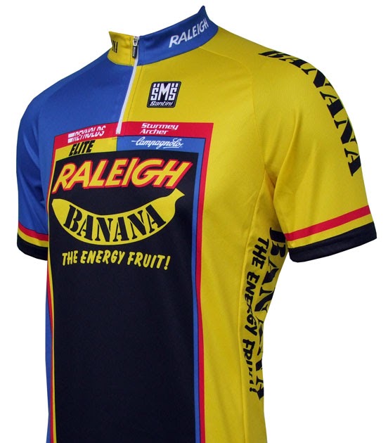 Retro Cycling Jerseys Raleigh/Banana Retro Cycling Jersey Short Sleeve