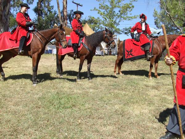 Lady Valor, in center, when times were good for her