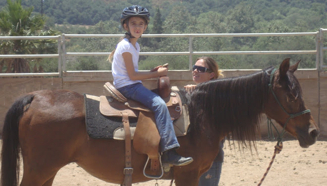 Sarah on Kharma with instructor Meagan