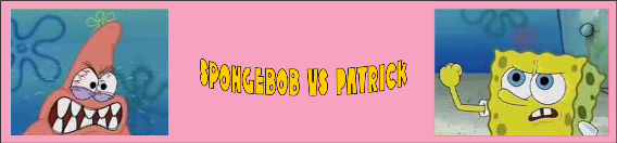 Spongebob vs Patrick