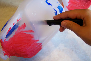 Toddler Boredom Busters: Milk Jug Catch