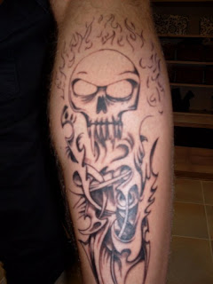 Tattoo Designs With Image Design Skull Tattoo And Flame Tattoo Picture 1